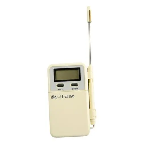 Produktbild: OKUMEYR 1Stk Grill-Timer BBQ-Thermometer Sondenthermometer Kochwerkzeug für die Küche Backthermometer digitales Thermometer elektronische Zeitschaltuhr Beige