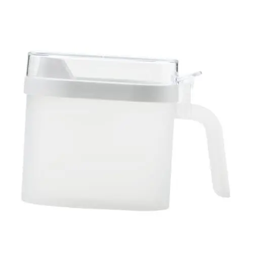 Produktbild: OKUMEYR 1Stk Plastiköl kann Glas-Container Braten lagercontainer vorratsbehälter Küchenversorgung Ölbehälter Dropshipping Lecythus Küchenöl Küchenwaren Ölkanne Ldpe Weiß Wiederverwendbar