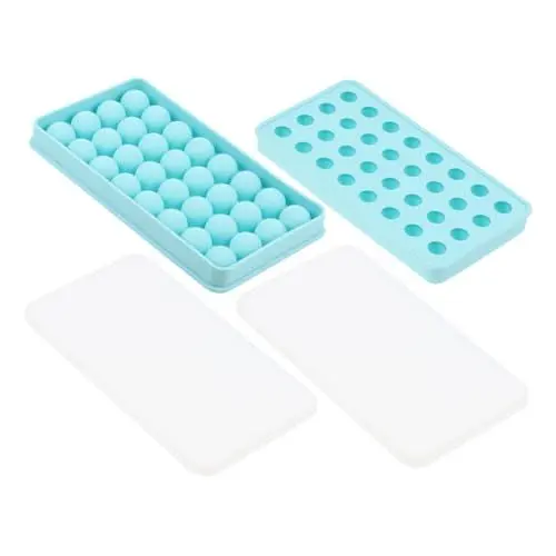 Produktbild: OKUMEYR 1 Satz 2st Eisschale Aus Silikon Seifenformen Für Die Seifenherstellung Kreis-eismaschine Formen Für Badebomben Würfelform Eiskugel Runde Eisformen Runder Eiswürfel Kieselgel Blue