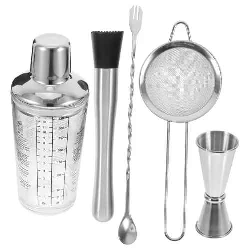 Produktbild: OKUMEYR Glas Getränk Cocktail Shaker Flasche Werkzeug Home Bar Zubehör Elegantes Design