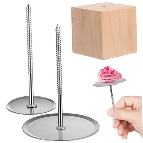 Produktbild: OKUMEYR 1 Satz Dekorieren inoxlm holzaufsteller tosteter Knödel Spender für Kuchenglasuren Kinder Werkzeug Zoll Werkzeug Kuchendekorationsset Kuchen dekorative Werkzeuge Rostfreier Stahl