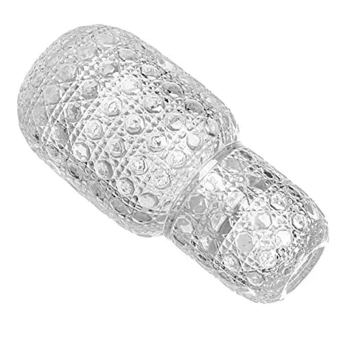 Produktbild: OKUMEYR Glaskaraffe Satz 440ml Transparente Glaskaraffe Multifunktionale Wasserversorgung für Zuhause Bars Restaurants mit 1 Tasse und Deckel