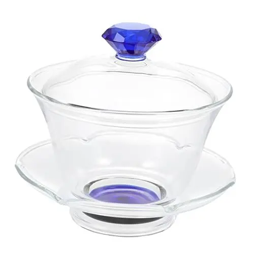 Produktbild: OKUMEYR Elegante Teetasse Und Untertasse Aus Glas Hitzebeständig Für Die Zubereitung Von Tee