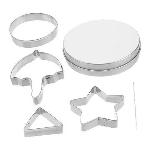 Produktbild: OKUMEYR 1 Satz Plätzchen-Ausstecher-Form Keksform für Wildzucker Sandwichschneider Mini-Kekse Bausätze easy putz sternausstecher koreanische Keksformen Cookie-DIY-Tools Rostfreier Stahl