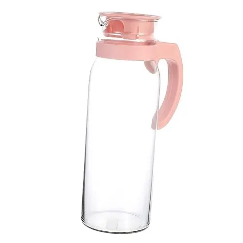 Produktbild: OKUMEYR 1 Stk Flasche kaltes Wasser kühlbehälter trinkflasche büro getränkeflaschen pinke tasse Limonadenbecher mit Deckel Milchauslauf Wasserkessel kältebeständiger Wasserbehälter pp Rosa