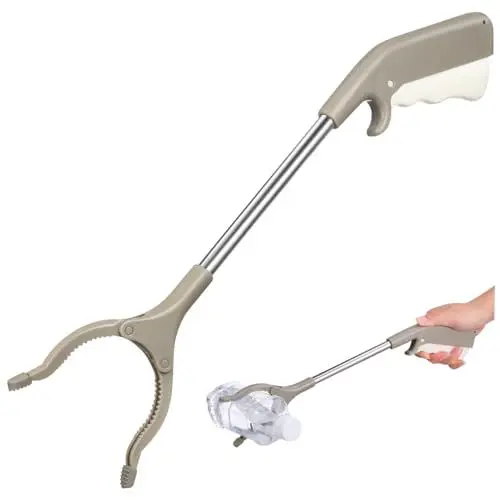 Produktbild: OKUMEYR 1stk Müllsammelclip Müllsammler Kurzer Greifer Grabber Reacher-tool Abholen Greifer Reichen Greifer Erreichen Rostfrei Greifwerkzeug Aufnehmen Abfallsammler Greifarm Handgreifer