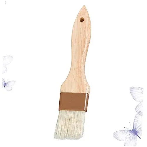 Produktbild: OKUMEYR Pinsel Mit Holzgriff Für Backen Und Grillen Hitzebeständig Und Langlebig Als Werkzeug Für Kochen Und Backgeschirr