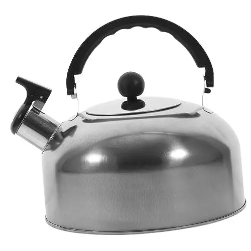 Produktbild: OKUMEYR Pfeifender Camping-wasserkocher 3 L Dicker Edelstahl Kochender Wasserkessel Für Gasherd Zufälliger Stil