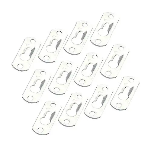 Produktbild: OKUMEYR Eisenreparaturplatten 2-loch-befestigungsplatten Flache Platten Für Möbelreparatur Eckverstrebungsplatten Stabilisieren Bettgestelle Und Kisten