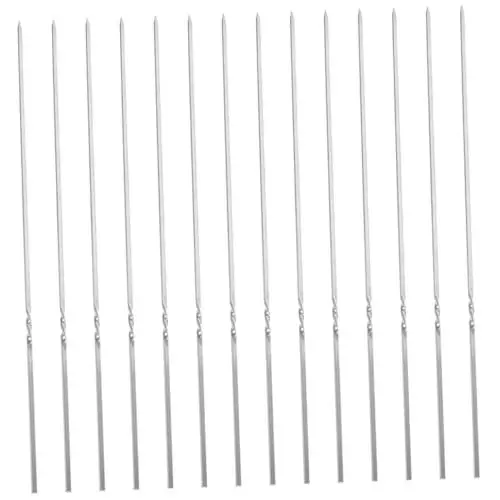 Produktbild: OKUMEYR Grillspieß-Set – 20 Spieße Aus Edelstahl Grillwerkzeuge Mit Flacher Oberfläche Zur Handhabung