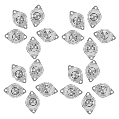 Produktbild: OKUMEYR 24 Stück Mini-lenkrollen Rollenkugellager Kleine Räder Für Möbel Geräterollen Drehrolle Einfache Installation