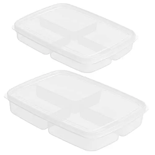 Produktbild: OKUMEYR Kühlschrank Aufbewahrung Boxen Stapelbar Mit Deckel Für Lebensmittel Gemüse Obst Eier Organizer Platzsparend