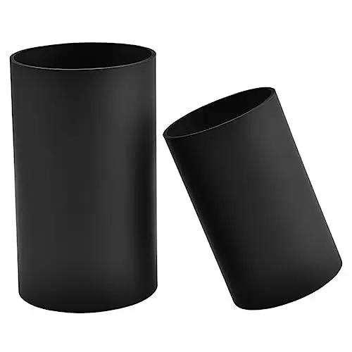 Produktbild: OKUMEYR 2St Kücheneimer aus Kunststoff Schreibtischdekoration dekorativer Besteckbehälter Küchenbesteck küchenutensilien set küchengeräte set Besteck Organizer Essstäbchen Eimer Black