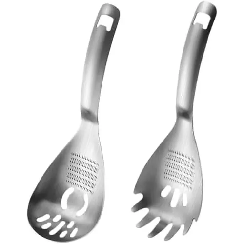 Produktbild: OKUMEYR 2St sieb aus edelstahl Knoblauchmühle für die Küche Knoblauchschäler ausstecher rentier gerüche neutralisieren zerkleinerer Knoblauchmühle aus Edelstahl verschleißfeste Ingwermühle