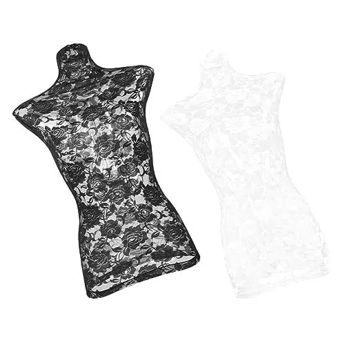 Produktbild: OKUMEYR Mannequin Spitze 2er Set Elegant Dekorativ Für Damen Freundlich Stabil