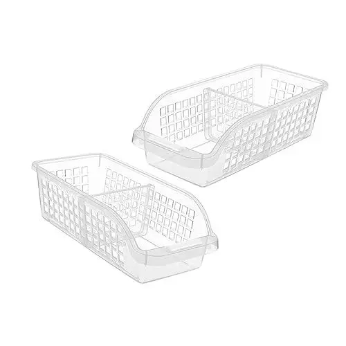 Produktbild: OKUMEYR Aufbewahrungsboxen 2-teilig Kühlschrank Frischhaltedosen Trennwand