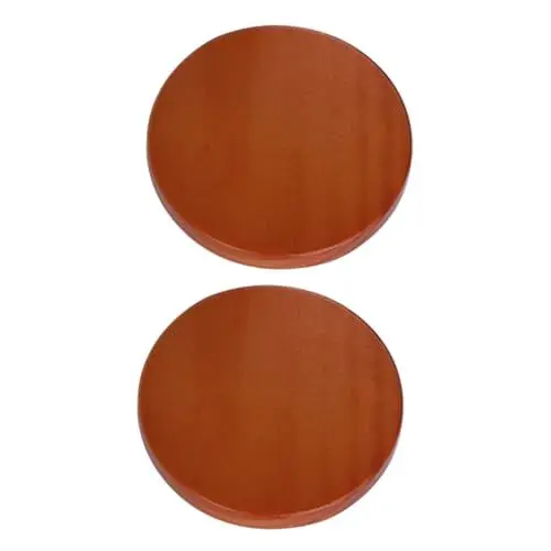 Produktbild: OKUMEYR 2pcs Jar Deckel Holz Abdeckung Runde Glas Glas Abdichtung Deckel für Tee Tasse