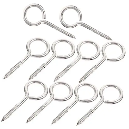 Produktbild: OKUMEYR 3 Sätze Seilhaken Haken Ösenschraube Schraubhaken Hochleistungs-deckenhaken Für Pflanzenbecherschlüssel 10 Stück * 3