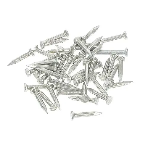 Produktbild: OKUMEYR 310 Stück Stahlnägel Mit Spitze Wandzementnägel Betonnägel Gehärtete Nägel Für Betonwände Korrosionsbeständig Hohe Härte Verzinkte Oberfläche