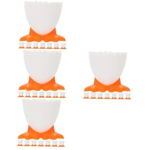 Produktbild: OKUMEYR 32 STK Fuß Eierablage Eier-Ausstellungstablett weich gekochter Eierbecher Osterei-Ausstellungsstände Ostern eierbecher Ostern Osterei-Sockel süßer Eierbecher pp Orange
