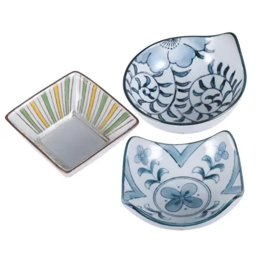 Produktbild: OKUMEYR Keramikschüsseln Japanische Schüssel Keramik-untertasse Haushalts-untertasse Kreative Mini-haushalts-untertasse Kreativer Dip-teller Für Zuhause Und Restaurant