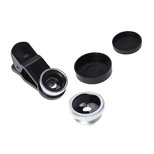 Produktbild: OKUMEYR Clip-on Telefon Kamera Objektiv 0 67 X Weitwinkel Makro Fisheye Effekt Smartphones