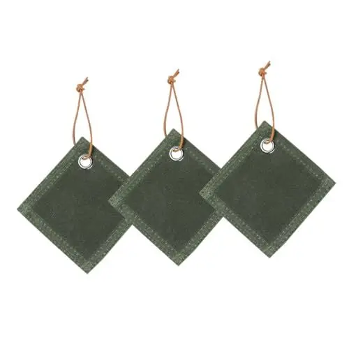Produktbild: OKUMEYR Hitzebeständiges 3er-Set Tassenmatten Aus Canvas – Für Camping Zuhause Und Küche