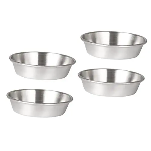 Produktbild: OKUMEYR 4 Stück Soßenschalen Gewürzschalen für Vorspeisen Kleiner Dip Schalen Runde Servierplatte für Snacks und Dips