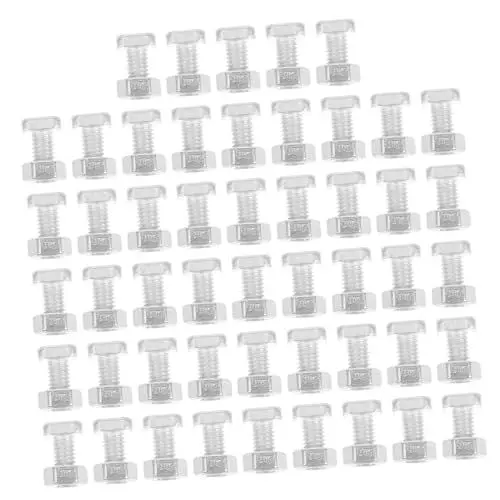 Produktbild: OKUMEYR Gewächshaus-Hardware 50-teiliges Set mit Sechskantmuttern Bolzen und Klemmschrauben