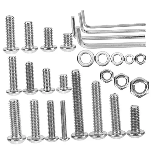 Produktbild: OKUMEYR Metrisches Schraubenset Aus Edelstahl 520-teiliges Schrauben- Und Mutternsortiment Einfache Installation Für Alle Maschinen