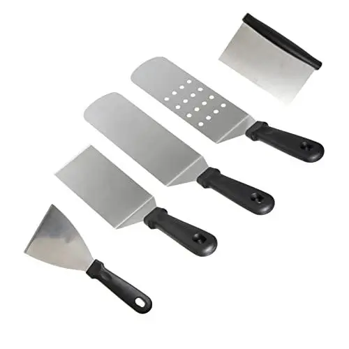 Produktbild: OKUMEYR Pizza-set Mit 5 Stück Pizzaschaufel Backschaufel Ohne Griff Edelstahl Für Außenofen