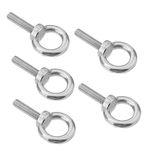 Produktbild: OKUMEYR Ringschrauben Aus Edelstahl M8x30 5 Stück Hervorragende Festigkeit Und Haltbarkeit Zum Heben Von Takelage