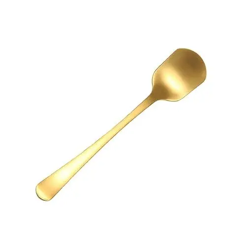 Produktbild: OKUMEYR 6 Große Löffel Aus Edelstahl – Zum Umrühren Von Kaffee Dessert Salat Sahne Für Küche Esszimmer Hochzeit