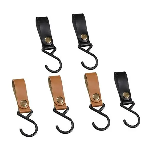 Produktbild: OKUMEYR 6 Stück Mehrzweck-aufhängehaken Outdoor-haken Campingzelthaken Zelt-ledergurthaken