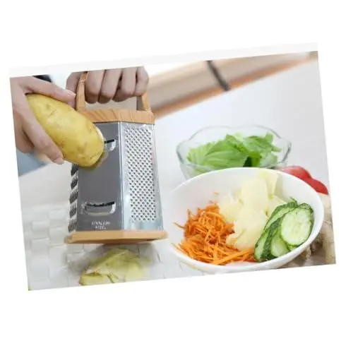 Produktbild: OKUMEYR 8-zoll-edelstahl-hobelmaschine Multifunktionaler Kartoffelschneider Gemüseschneider Küchenhelfer Für Schnelles Schneiden 6-seitiger Hobel Für Julienne-streifen