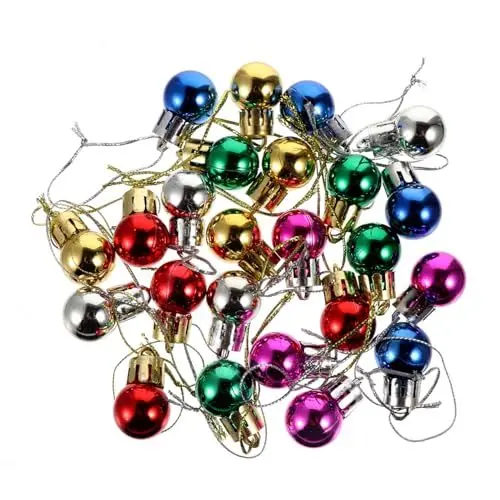 Produktbild: OKUMEYR 96 Stück Weihnachtsbaum Dekorationskugeln Bruchsichere Baumanhänger Zum Aufhängen Weihnachtsgirlande Ornament Weihnachtsbaumschmuck Zum Aufhängen Weihnachtsbaum Urlaub