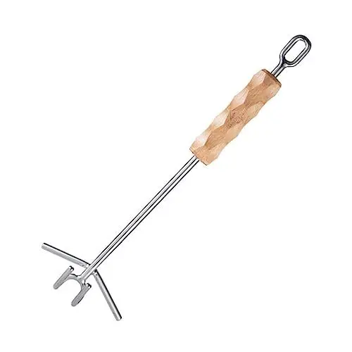 Produktbild: OKUMEYR Outdoor Kochgeschirr Mit Topfdeckelheber Camping Werkzeug Aus Metall Langer Griff Für Kochen Im Freien Geeignet Für Pfannen Und Töpfen