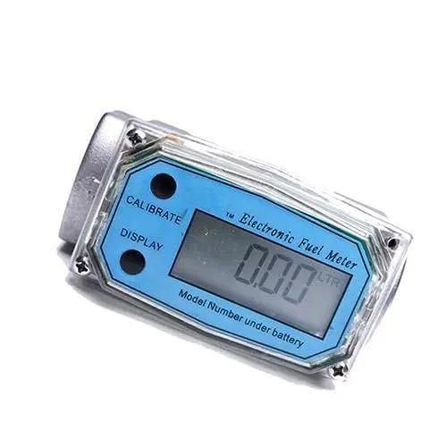 Produktbild: OKUMEYR Digitaler Durchflussmesser Für Wasser Methanol Harnstoff Benzin 200 L/min 1 Zoll Turbinenmessgerät Mit Akkumulationsanzeige Und Batterie 9000 Stunden