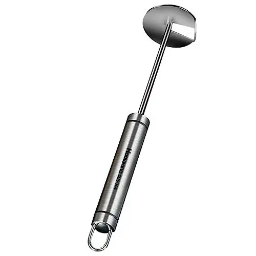 Produktbild: OKUMEYR Fruchtausstecher manueller Entsafter Pitter Olivenentferner gemüse entkerner Corer obstschneider obstsamen werkzeug handlicher Kirschentkerner Obstentkerner Rostfreier Stahl Silver