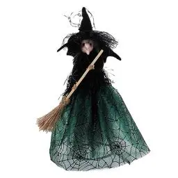 Produktbild: OKUMEYR Halloween Hexenpuppe Dekoration Stoff Hexenpuppe Tischplatte Hexenfigur Hexendekoration Dekorative Halloween Dekoration Halloween Dekoration Desktop Hexenfigur