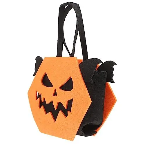 Produktbild: OKUMEYR Halloween Goodie Bags Non-woven Groß Süßigkeiten Party Tragetaschen Teufel Design