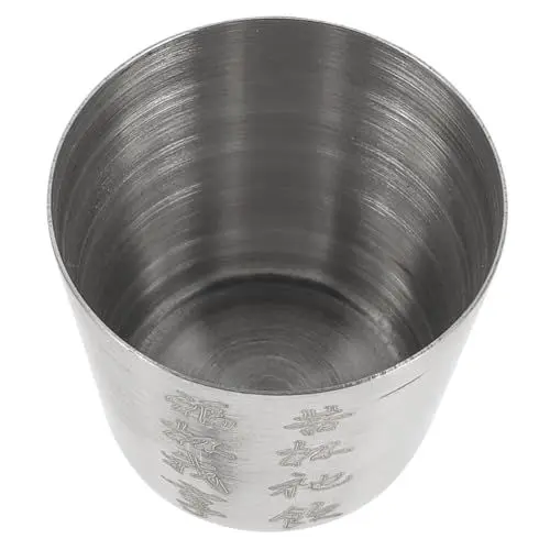 Produktbild: OKUMEYR Edelstahl Religiöse Tasse 15ml Metall Wein Tasse Für Kirche Patron Tasse Tasche