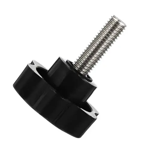 Produktbild: OKUMEYR Klemmschraube X 30 Mm Ersatz-feststellschraubenknopf Maschinenschraube Rändelschraube Kohlenstoffstahl Abs