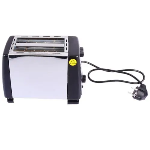 Produktbild: OKUMEYR Mini Brotbackautomat Brotbackmaschine nach Hause Brotmaschine für zu Hause automatischer Sandwichmaker Mini-Brotmaschine automatische Brotbackmaschine Silver