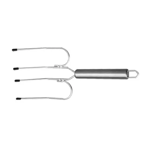 Produktbild: OKUMEYR Grillzubehör Edelstahl Truthahngabel Mode Bbq Große Bbq Robuste Grillgabel