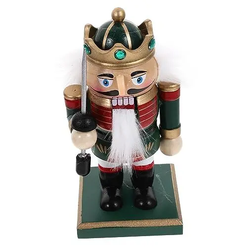Produktbild: OKUMEYR Holz Nussknacker Weihnachten Soldat Figur Dekorative Ornament Stil Elegante