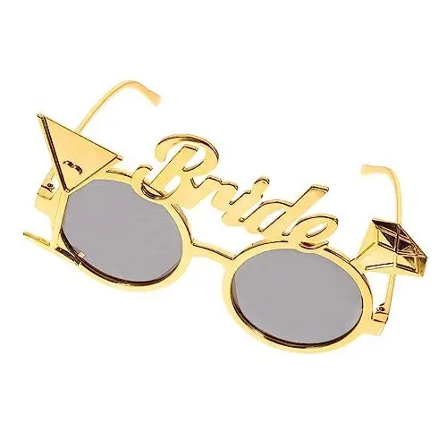 Produktbild: OKUMEYR Partybrille Brautbrille Brautsonnenbrille Bachelorette-Sonnenbrille Hochzeitsfeier Brille Junggesellinnenparty-Brille Schicke Foto-Requisiten Dekorativer Spiegel Mode Sonnenbrillen