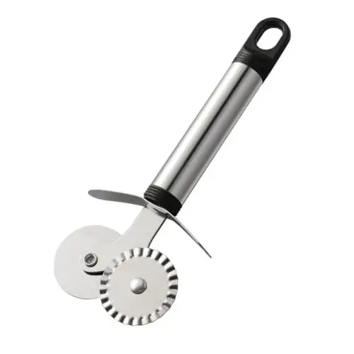 Produktbild: OKUMEYR Pizza Schneidewerkzeug Griff Pizzaschneider Pizza Schneidrad Küchen Pizzaschneider