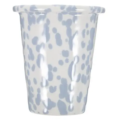 Produktbild: OKUMEYR Porzellantasse Saftbecher Keramikbecher Kaffeebecher Keramiktasse Trink Gläser Espresso Kaffee Teebecher Tasse mit Tintenspritzer Karikatur Blechbecher Milchbecher Wasserbecher