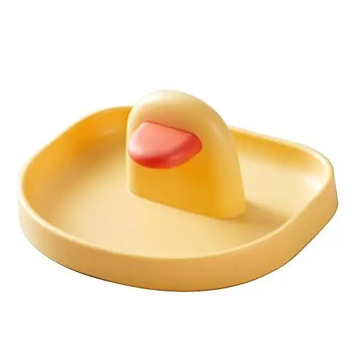 Produktbild: OKUMEYR Topfdeckelhalter Topfdeckelständer Pfannen-topf-deckel-gestelle Topfdeckelauflage Topfdeckelstütze Multifunktions-löffelablage Pfannendeckelständer Topfdeckel Steht Pp Yellow
